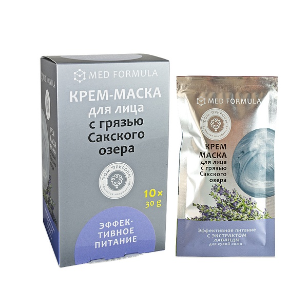 Крем-маска ЭФФЕКТИВНОЕ ПИТАНИЕ для сухой кожи с гряью 30г