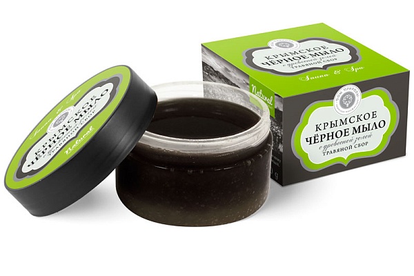 Мыло черное крымское ТРАВЯНОЙ СБОР, 270г банка